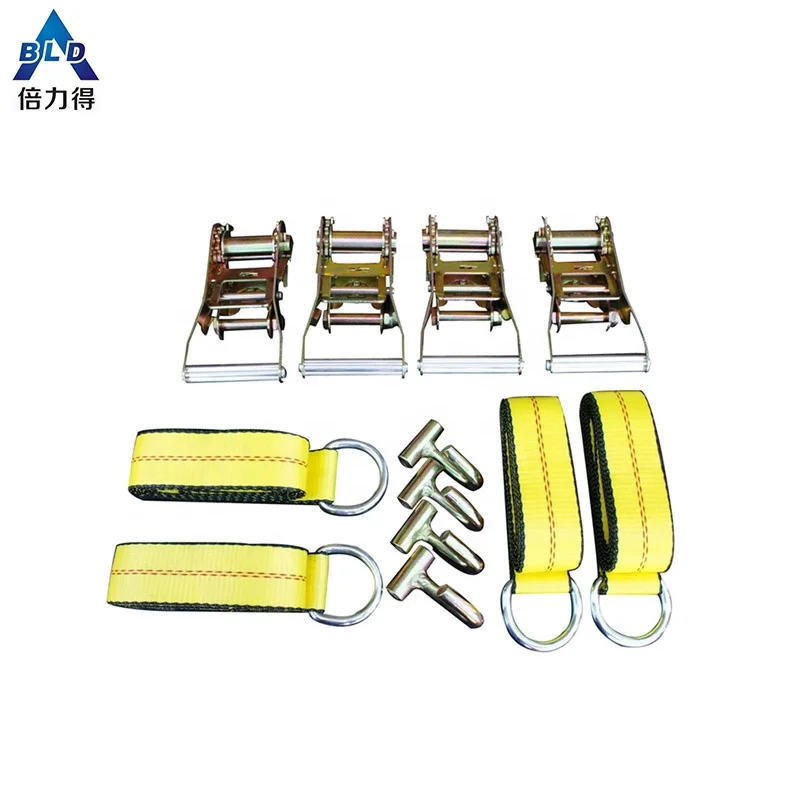 
12pc Combo 4 Lasso Straps Wheel Lift Strap 4 2