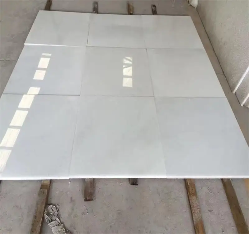 Grade A Crystal White Marble Tiels