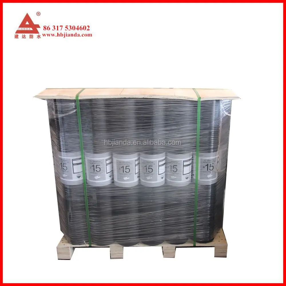 50lb ASTM standard black asphalt roofing felt building paper