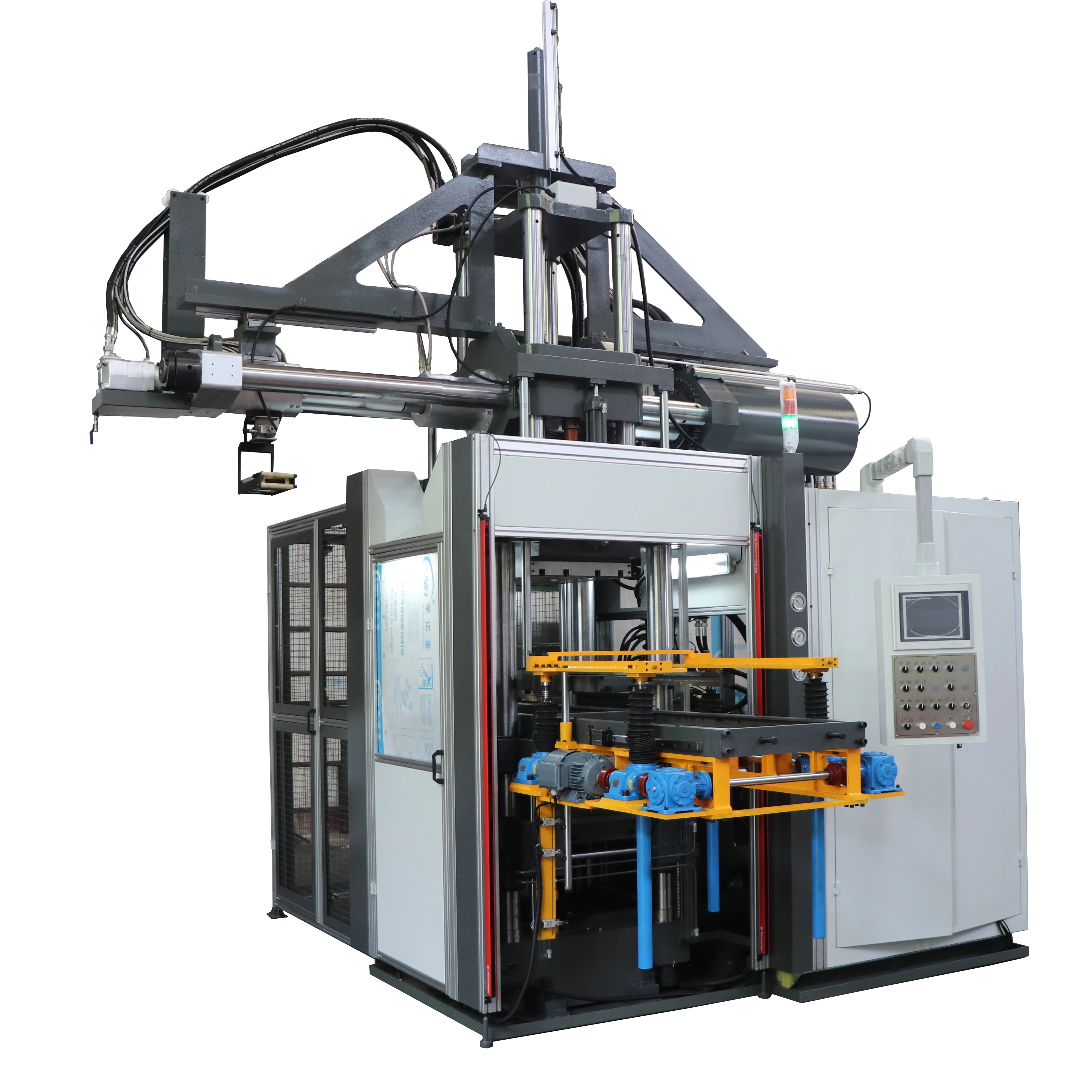 Germany quality HUAYI 300 ton horizontal rubber injection molding machine auto rubber parts making machine