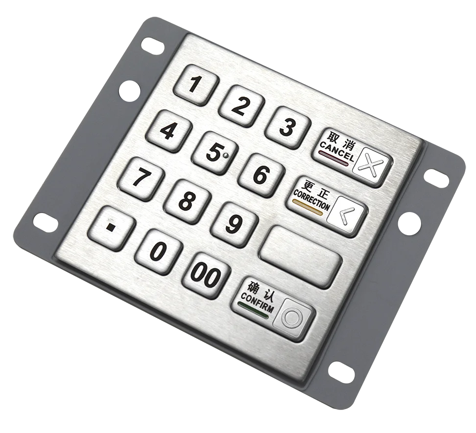 Justtide EPP PCI5.0 certified ATM PIN PAD metal encrypted pin pad keyboard atm