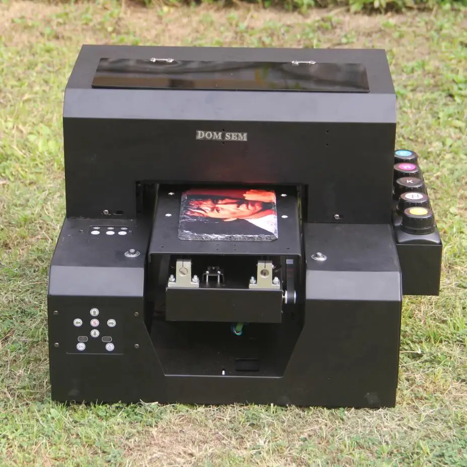 New design A4 uv printer PVC Metal glass wood Ceramic Printers in factory price