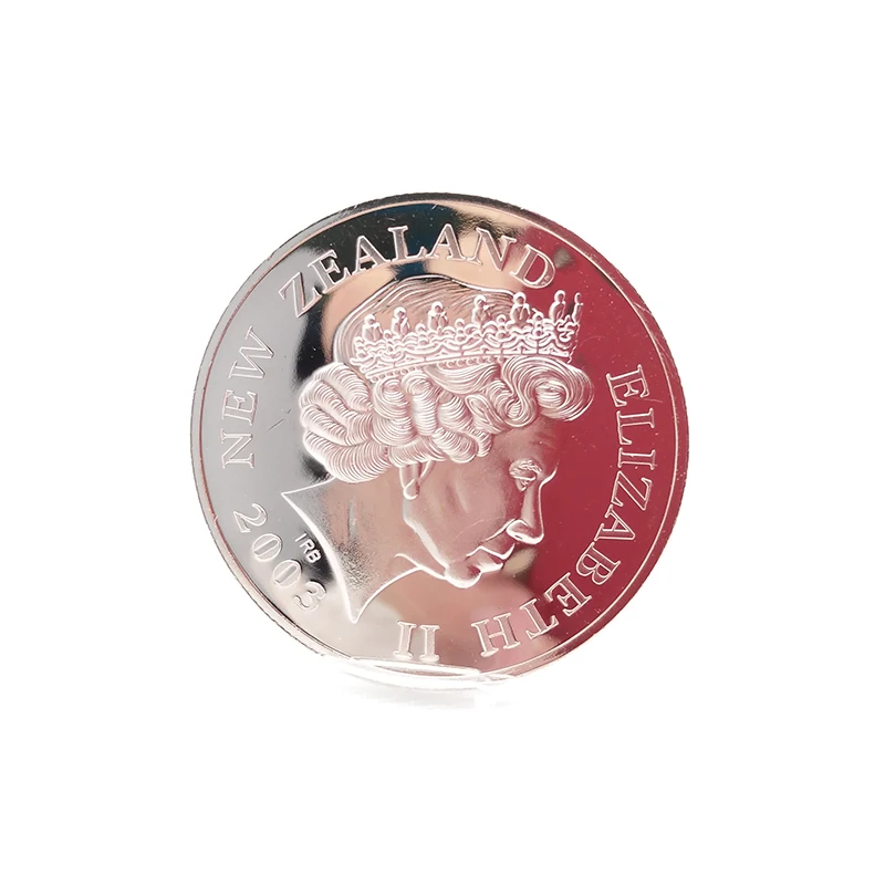 Custom new zealand coin queen elizabeth ii gold silver souvenir coin