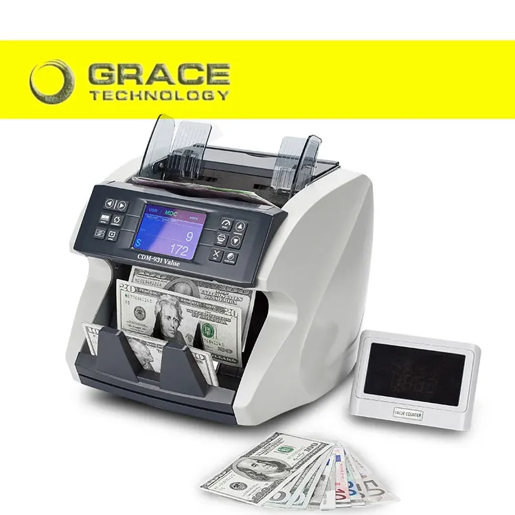 Смешанный номинал multi валютная стоимость счетчик денег банкнота счетчик машина Билл счетчик