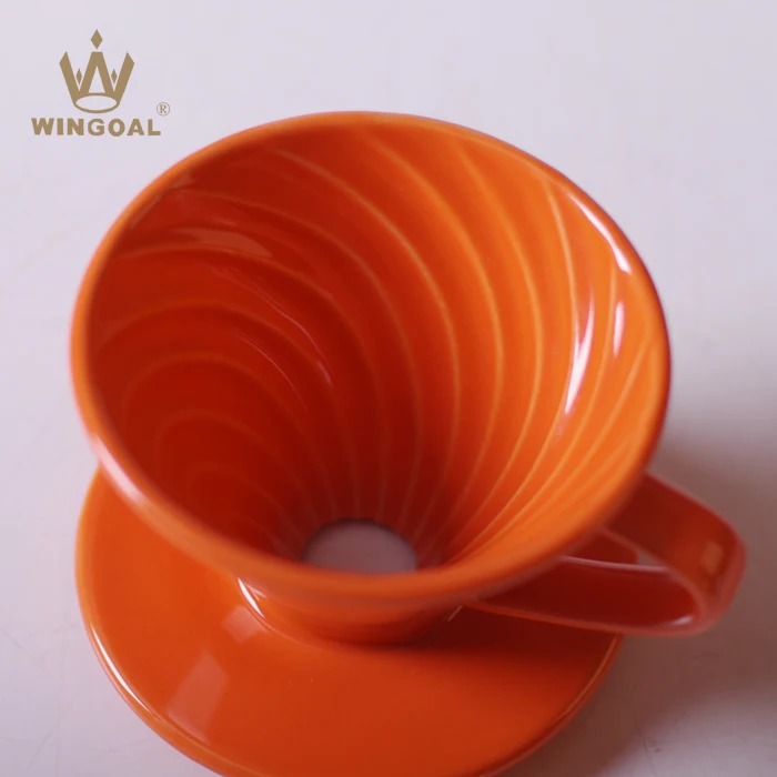 Pour Over Coffee Maker Ceramic Coffee Dipper - Drip Coffee Cone Filter