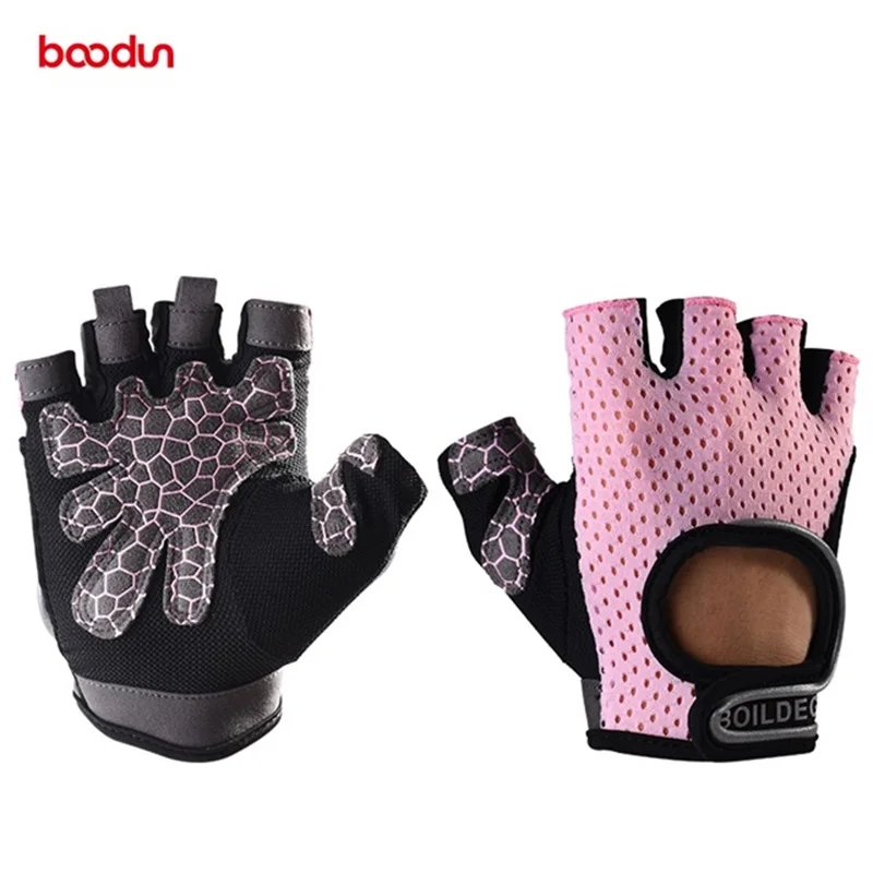 BOODUN пользовательские полупальцевые сетчатые Перчатки для фитнеса, тренажерного зала, тяжелой атлетики, тренировок, спорта