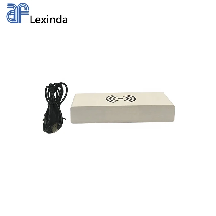 EMAF Newest best gift thin Qi wireless charger digital desktop alarm clock time day calendar clock with LED display