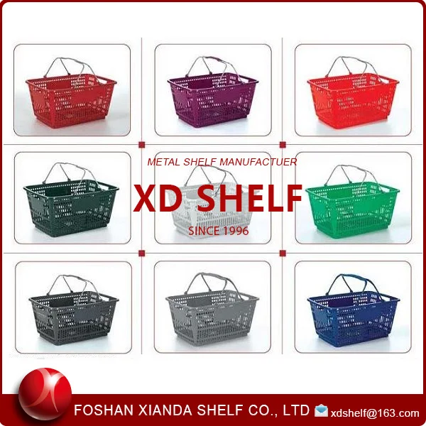 Shopping Basket with Handle Small Collapsible Plastic Metal Foldable and Folding Eco-friendly Customer Logo CN;GUA Carton XIANDA