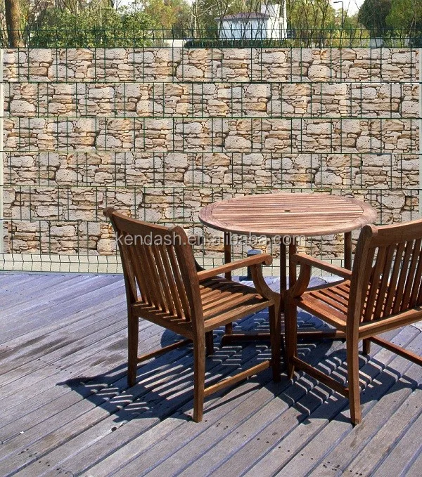 Privacy protection screen fence strip Double Rod Mat Polypropylene Privacy Wind Screen Windbreak