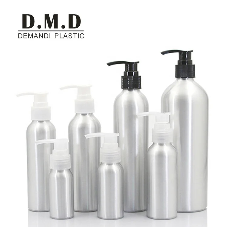 30 ml 50 ml 100oz 150ml 200 4 oz 250 ml empty white black metal lotion aluminum pump bottles with pump
