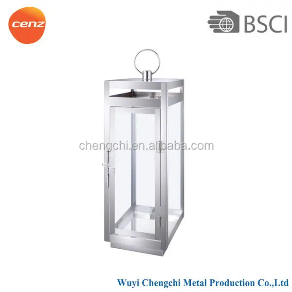 Set of 3 Indoor and Outdoor Popular Good Quality  Garden Decoration Stainless Steel Candle Lantern