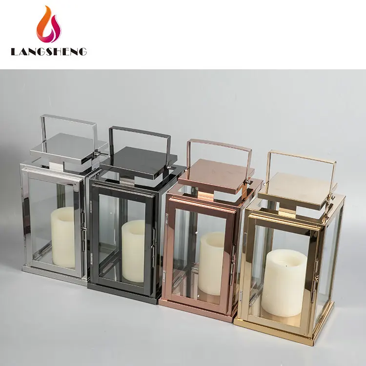 
Silver mini metal cheap led morocco moroccan hanging stainless steel lantern with flameless candle 