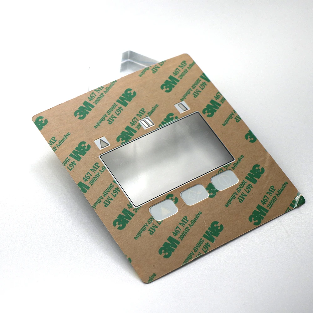 Economical custom membrane switch button panel with transparent LCD screen