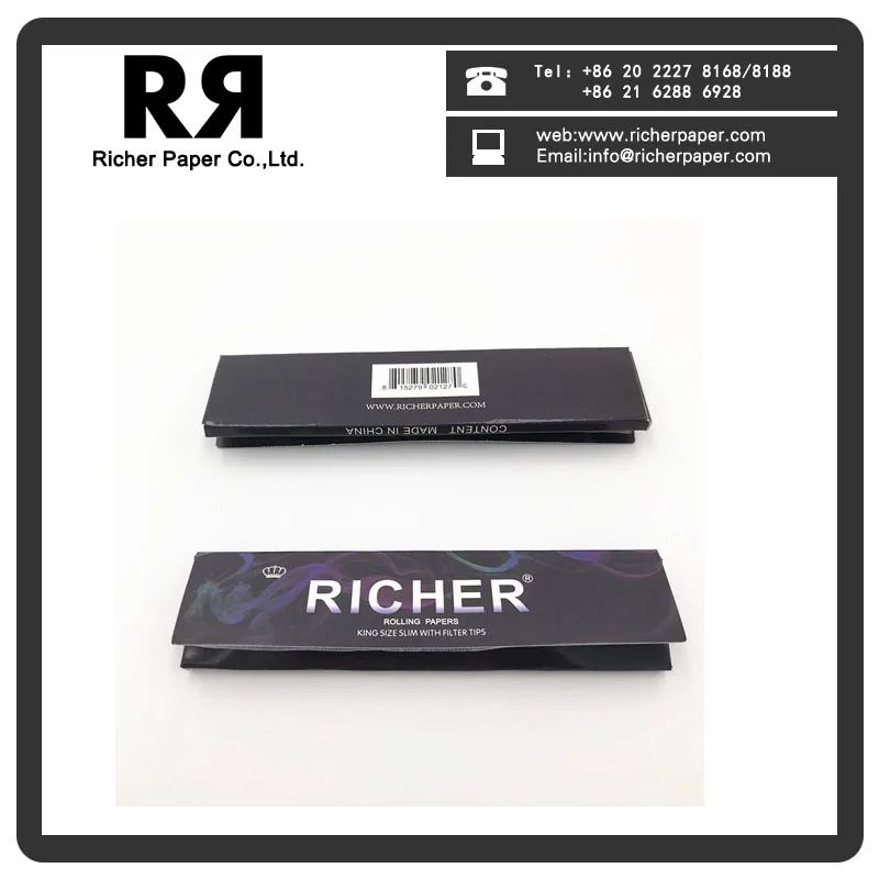  Richer brand arabic gum cigarette rolling paper quality as