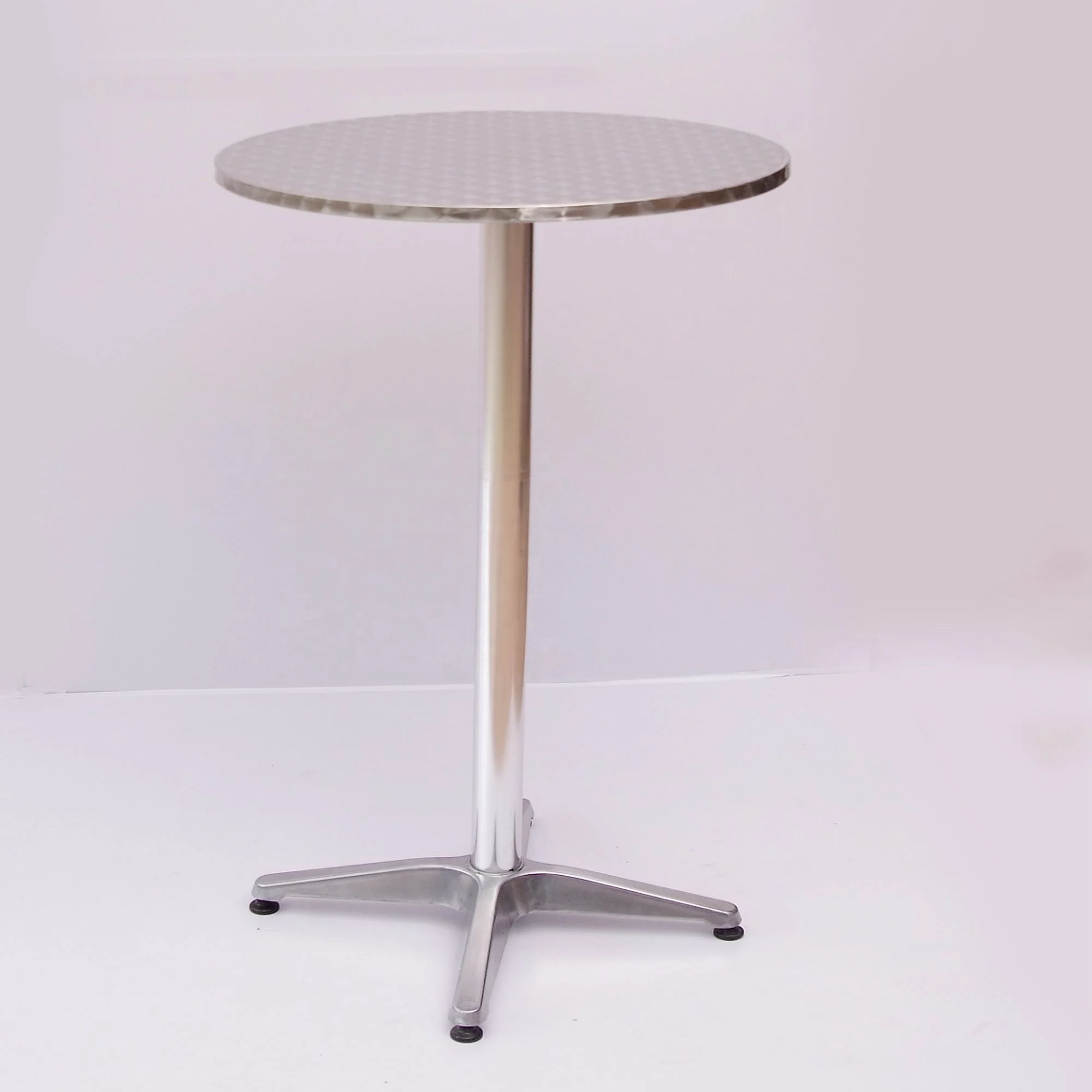 Aluminum Indoor-Outdoor Adjustable height bar table