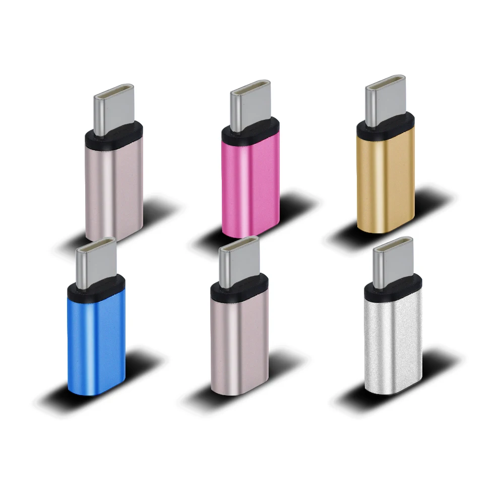 
aluminium alloy shell USB Type C Male Connector to Micro USB Female USB type C Adapter 