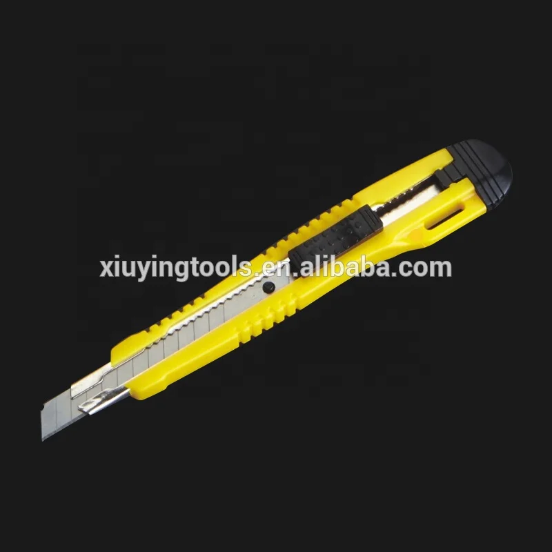 18mm or 25mm soft rubber grip utility knife Cutter slide push button cutter knife