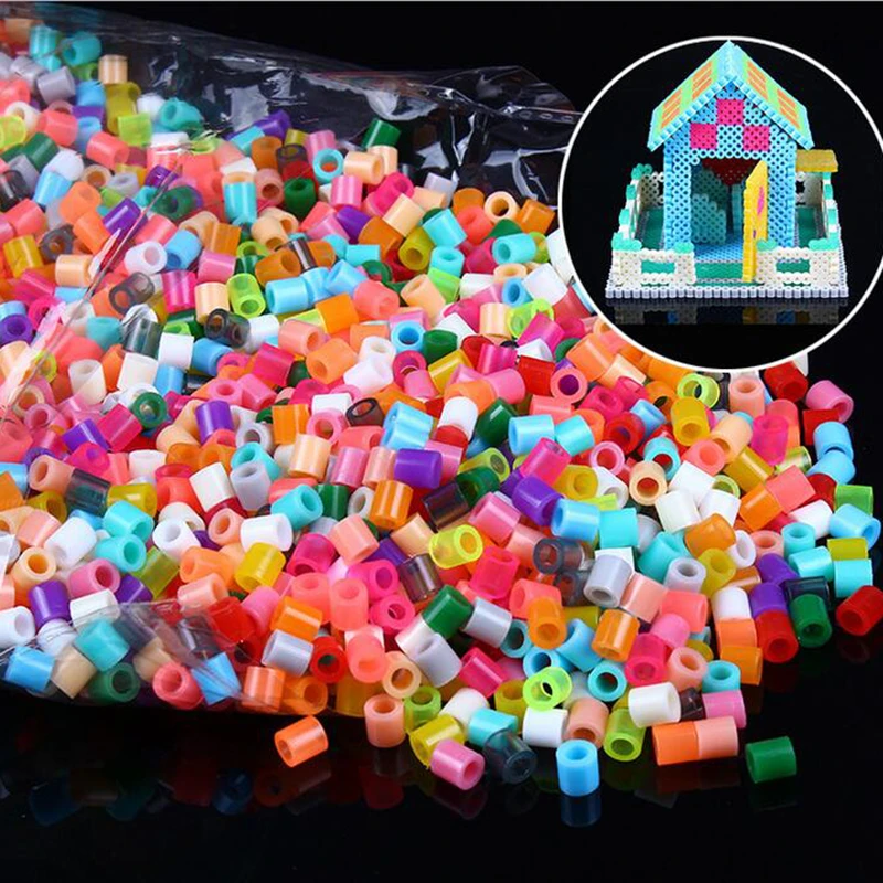 Eco-friendly Funny Puzzle Plastic 5mm Mini Hama Beads DIY Hama Perler Beads