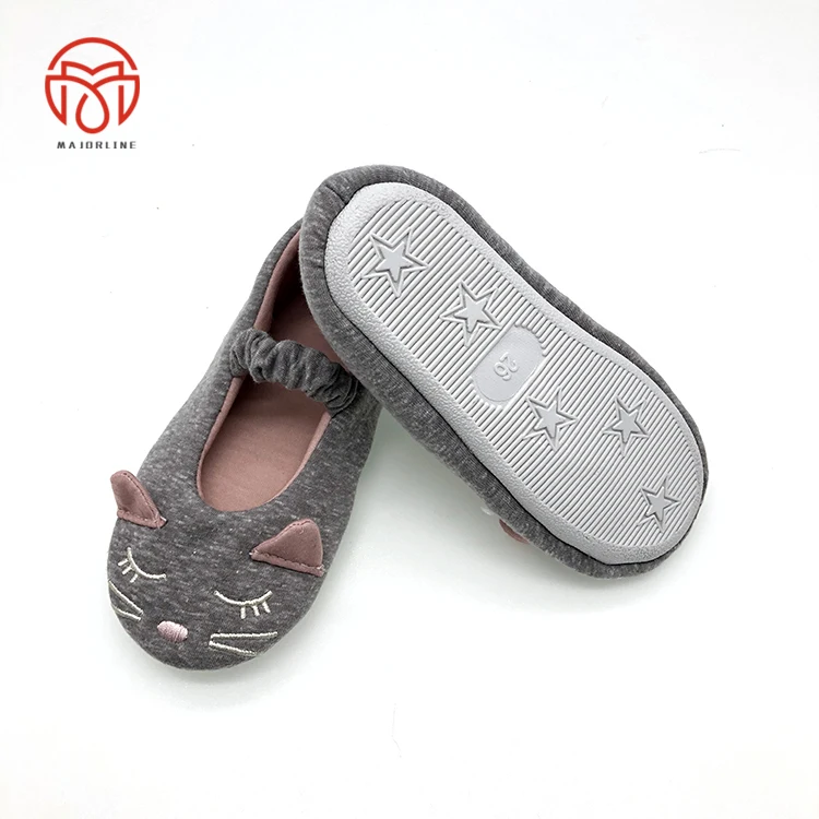 Женские Балетные туфли из хлопчатобумажной ткани на плоской подошве