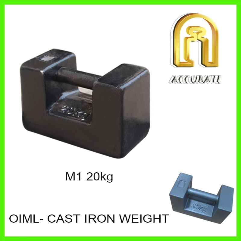 M1 class 10kg 20kg 500kg 1000kg test weight crane counter weight 20kg cast iron weights