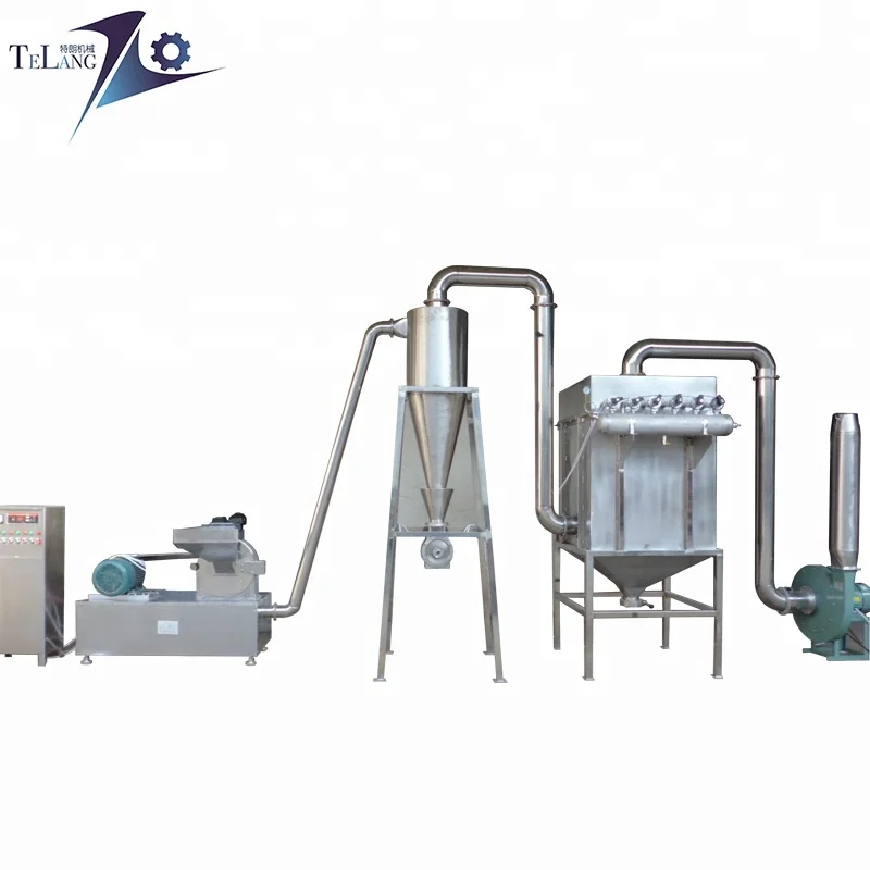 factory price lowing working noise dried moringa leaf grinding machine