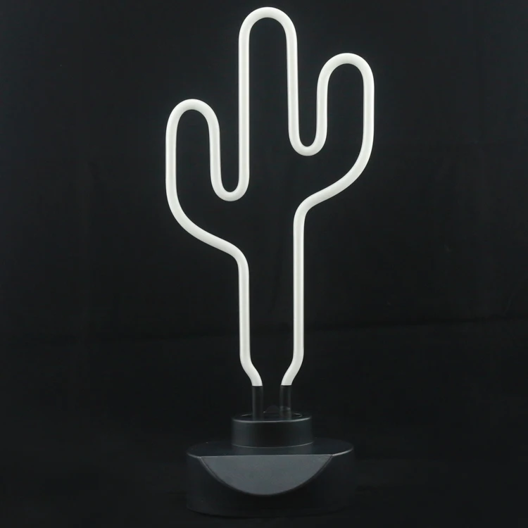 Зеленый Кактус Неоновые Скульптуры