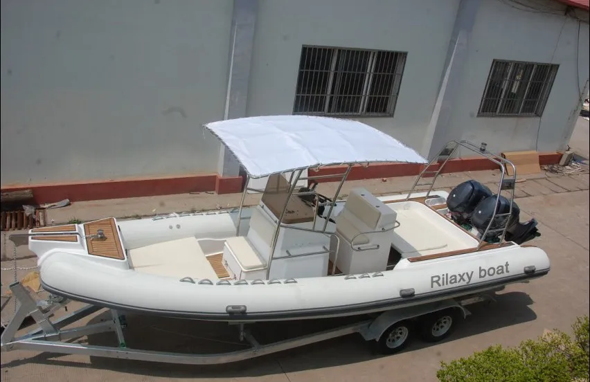Hot sale fiberglass hull yacht boat RIB830A