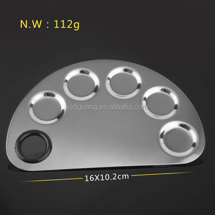 Wholesale High Quality Pro Stainless Steel Nail Accessories Wearable Beauty Makeup Palette Spatula Tool for Mixing