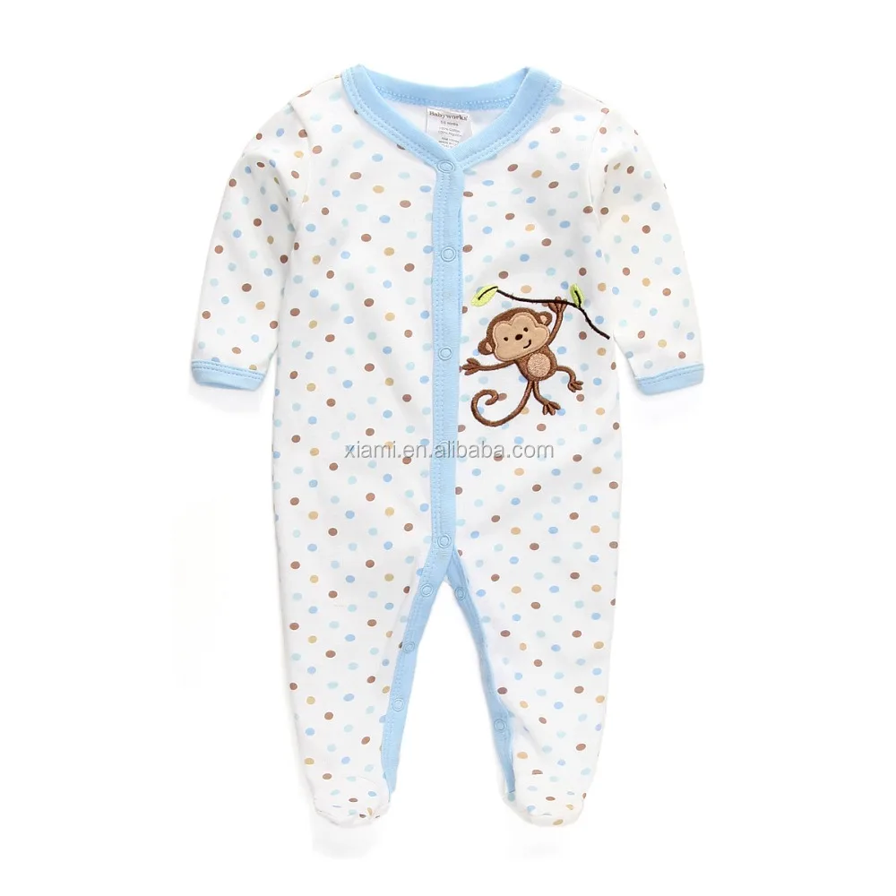 top promotion colorful round dot funny monkey pattern online kids clothes