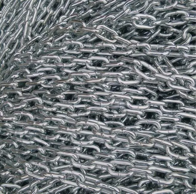 short type 4-6mm small galvanized link chains for binding