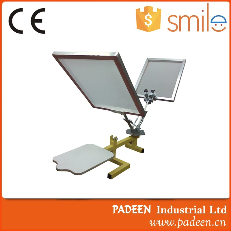 
Full set manual carousel 2 Color 1 Station bench top Screen Printing Press Machine for t-shirt 