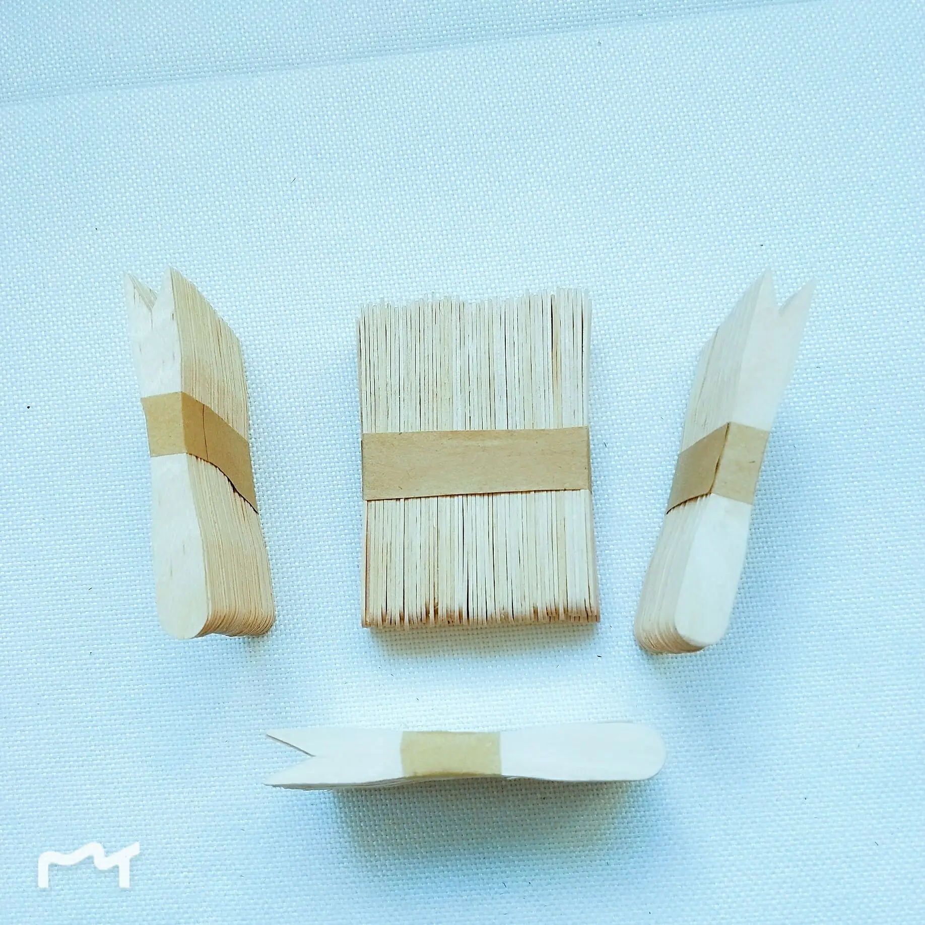 disposable wooden fruit fork 85mm  desert  and fruit fork/party cake fork