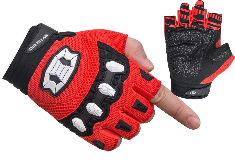 Seibertron Dirtclaw Unisex Adult Racing Mountain Bike/Bicycle Cycling Off-Road Dirt Bike Gel Padded Anti-Slip Fingerless Gloves
