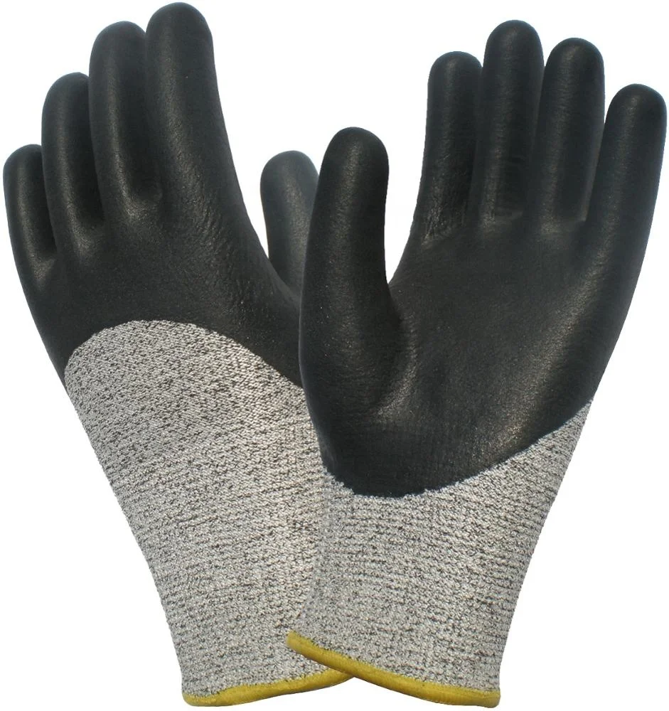 Smaller Order Quantity aramid fibre Gloves Coated Latex Palm Cut Resistant Gloves cut 3