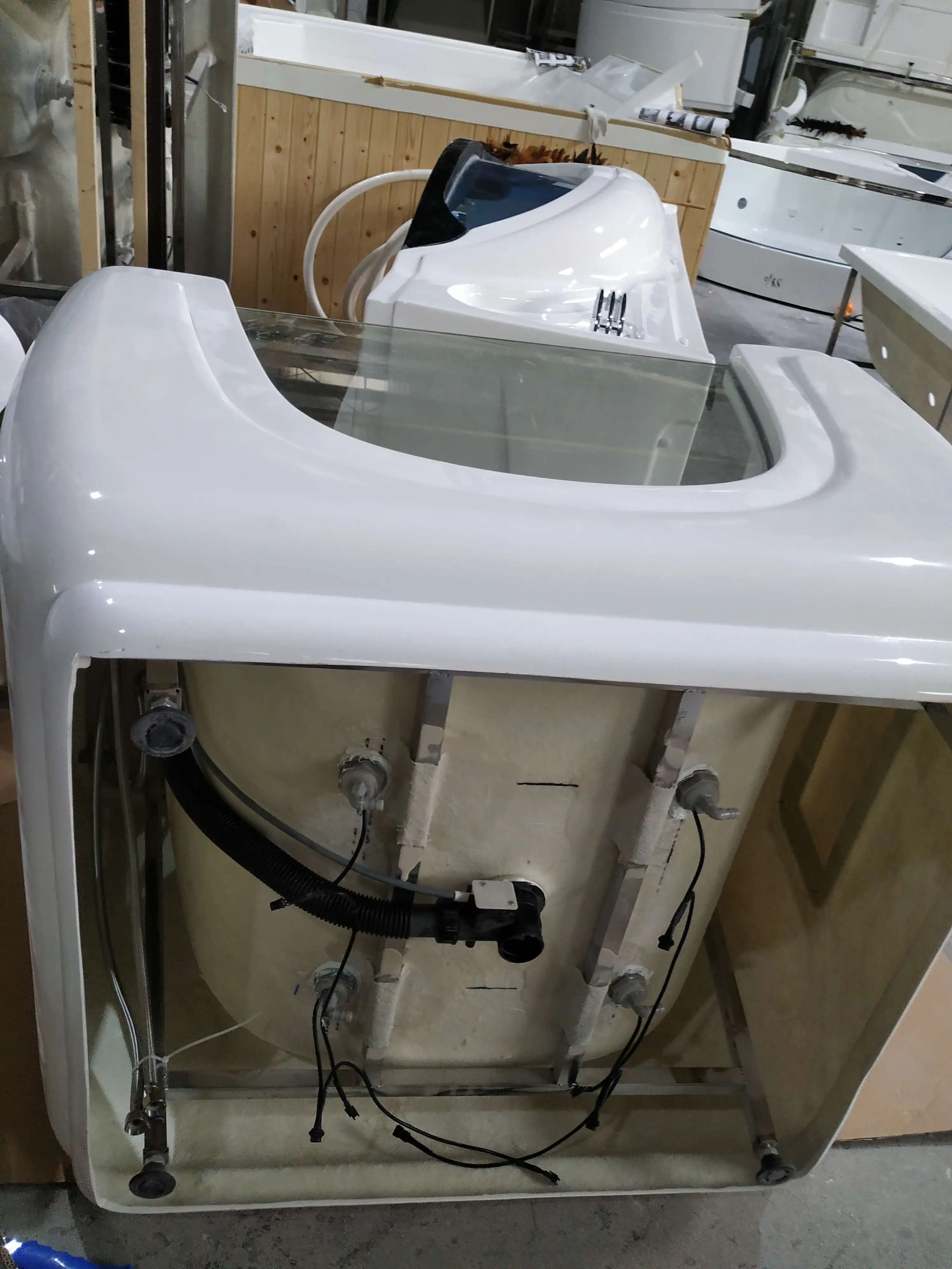 K-BB05 Hot Items 2020 New Years Products Hydro Baby Spa Tub With Bubble Bath And Glass