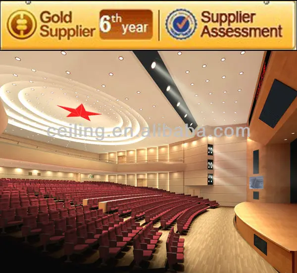 Plaster of paris GRG ceiling designs & arbitrarily moulds GRG gypsum board special for auditorium for decorative plaster molds