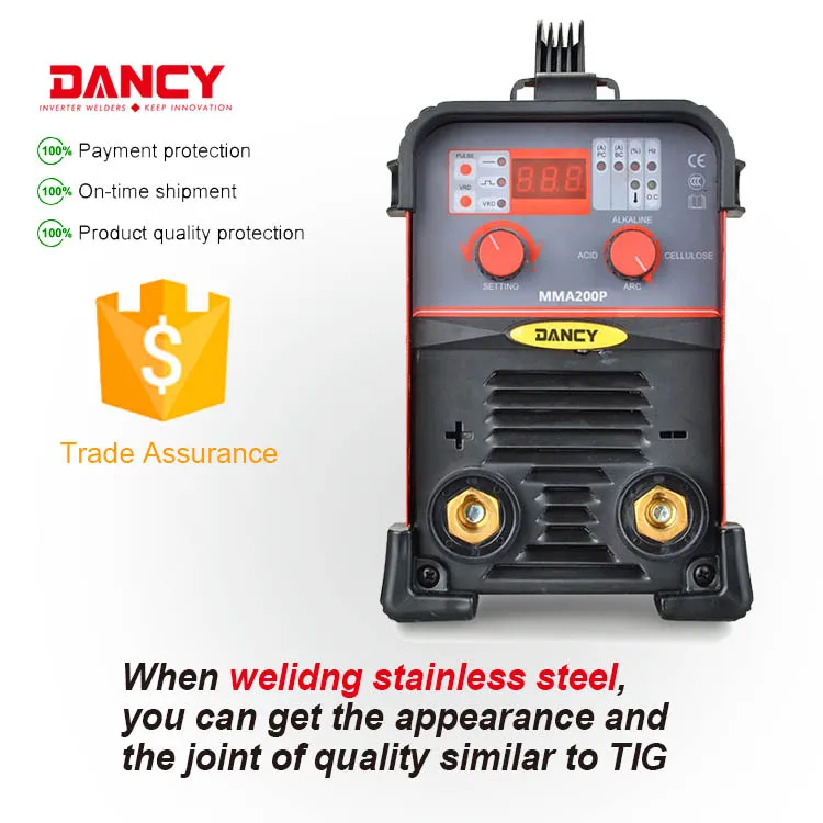Professional  heavy duty pulse arc inverter welder MMA200P