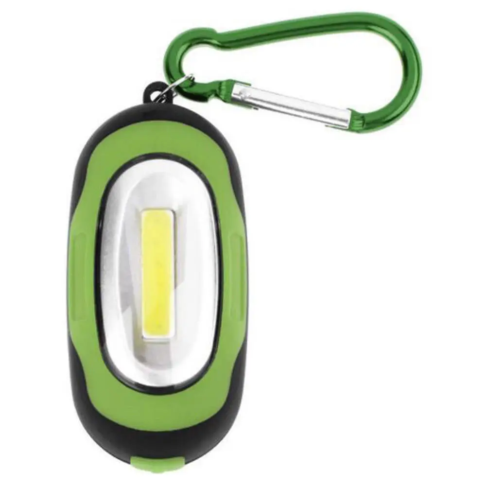 Waterproof mini COB LED Flashlight Camping Torch Light Lamp Keychain Portable