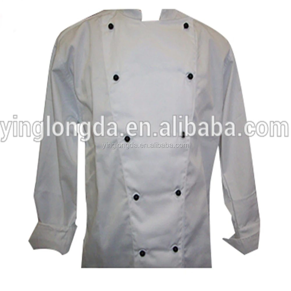 
China Practical Long Sleeve White Chef Shirt Uniform 