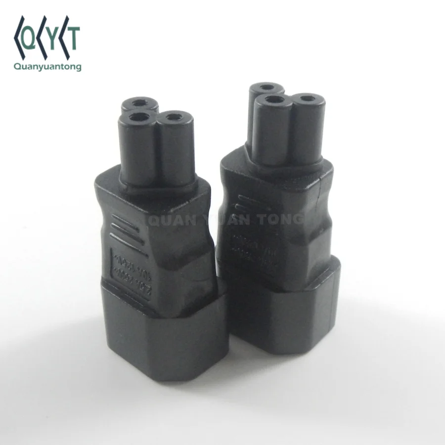 WA-0004 IEC320 C14 to C5 Adapter Plug Mickey Mouse Connector for Laptop