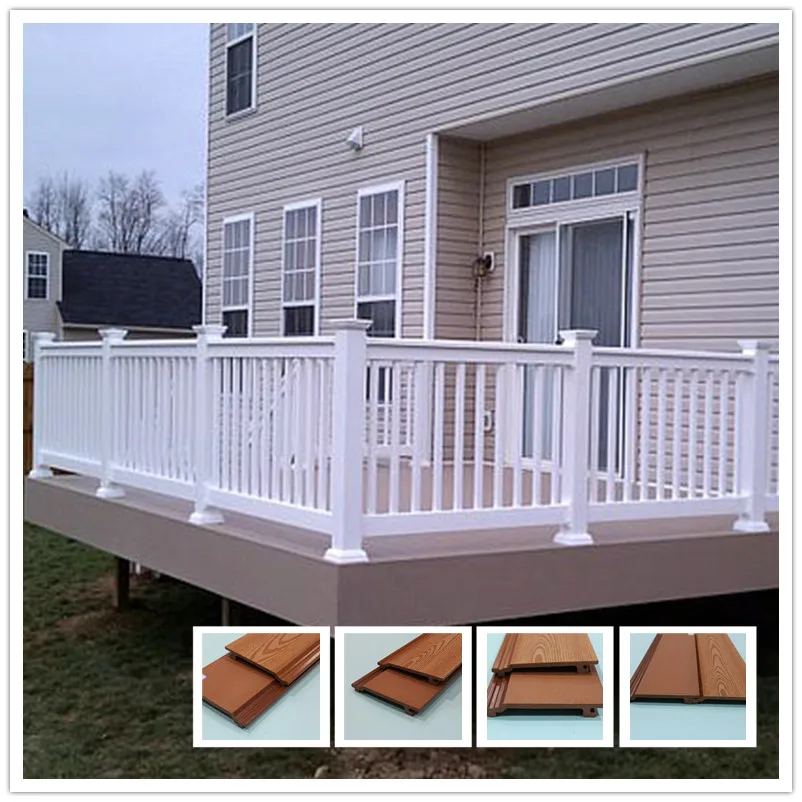 No Cracks Mothproof Wood Plastic Composite WPC Wall Panel 177*31MM