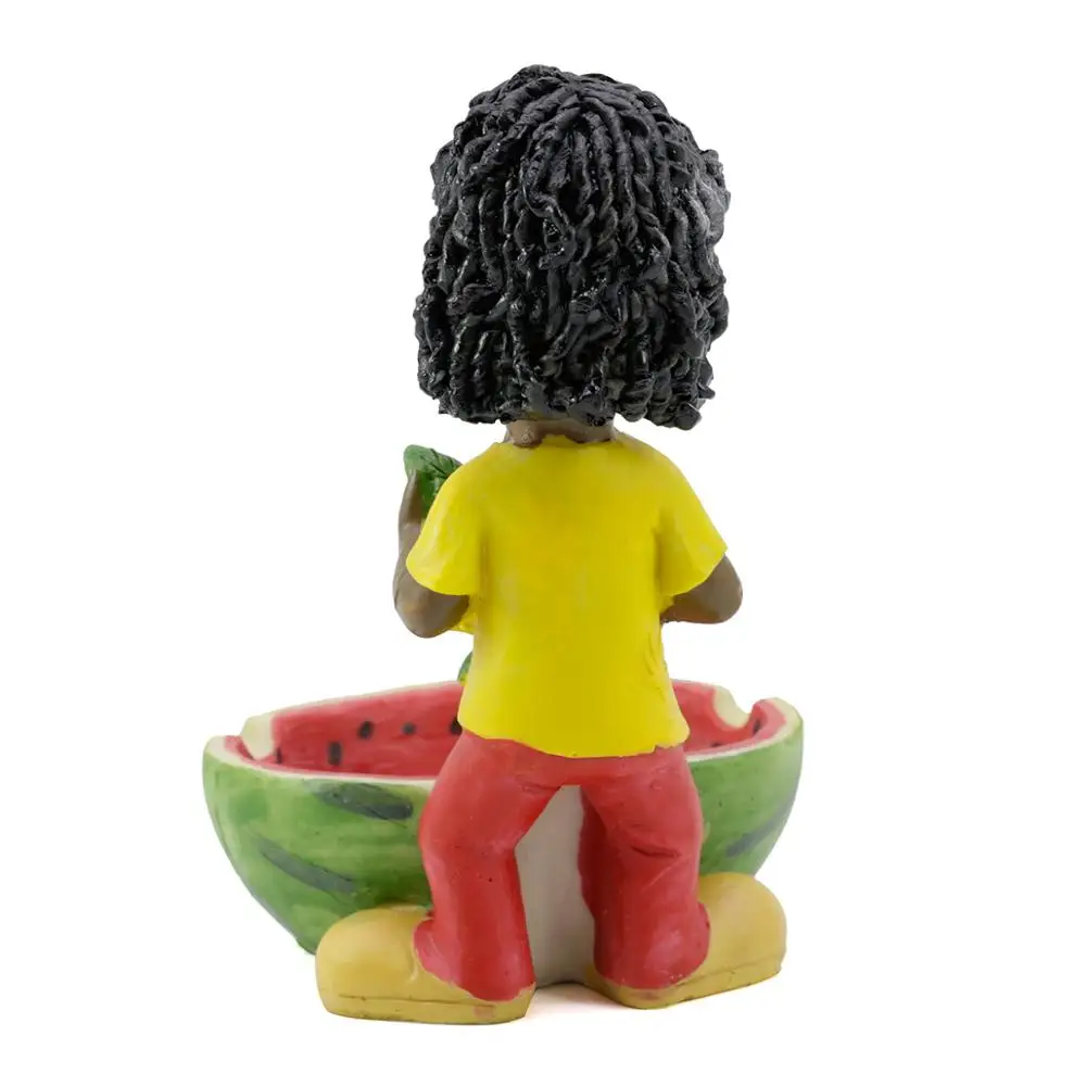 Mettle Fashion Style Jamaica Style Colorful Resin Cigarette Ashtray For Office Decoration