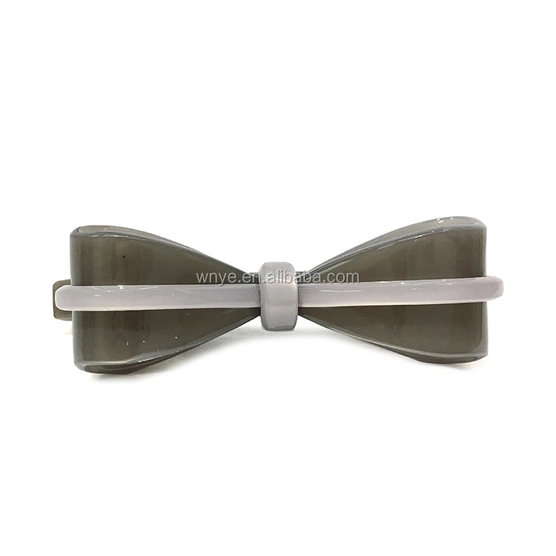 
Wholesale Cross Bow Crystal Hair Clip Ladies Cellulose Acetate Hair Barrette 
