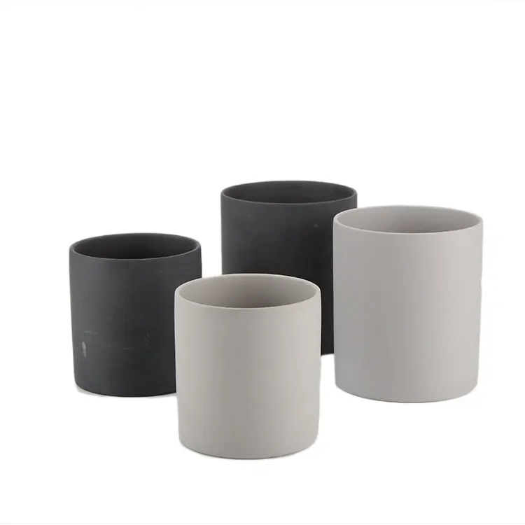 Different size multiple color best quality cylinder shape ceramique clay bonsai pots