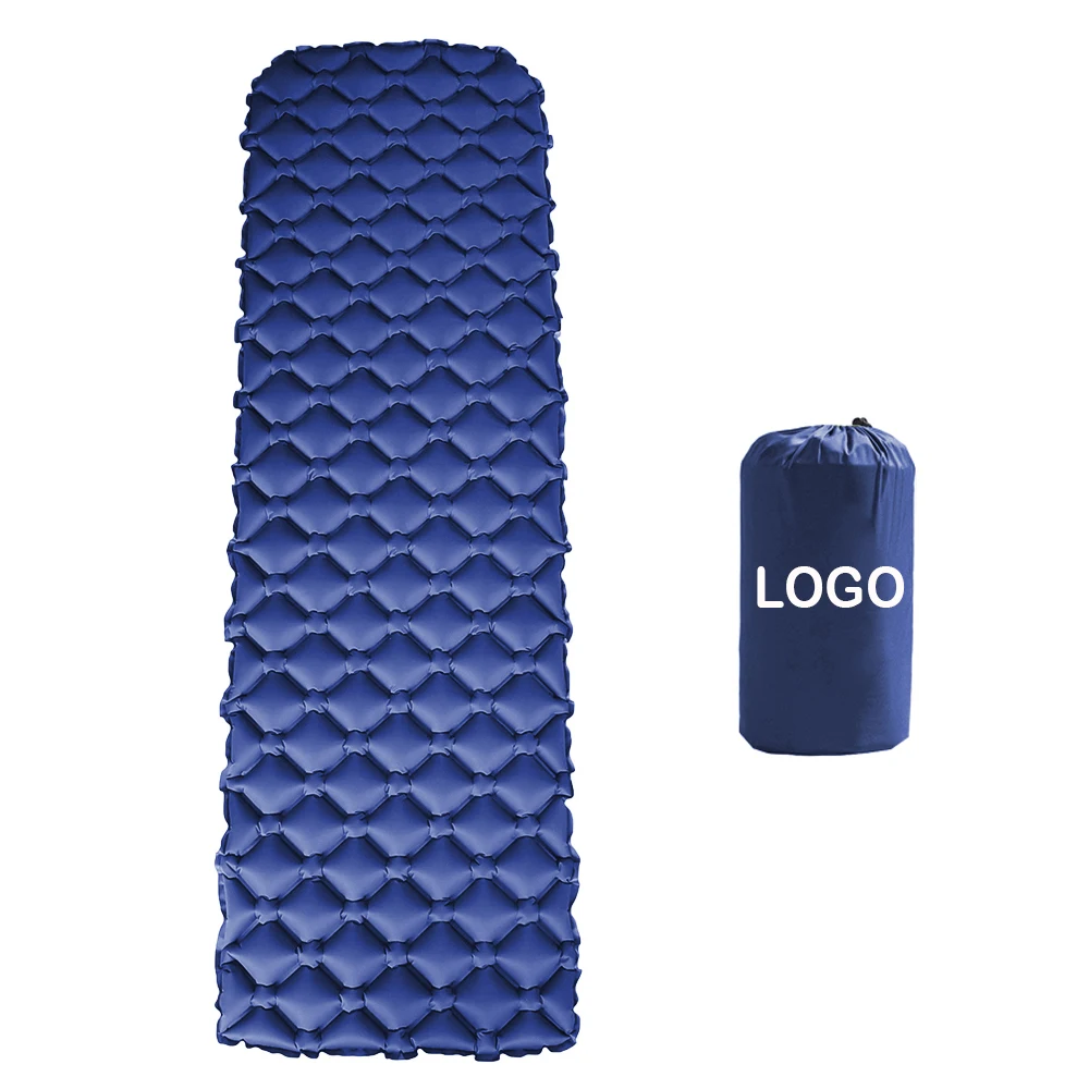 
Compressible ultralight single size air inflating camping sleeping beach sleeping mat picnic mattress 