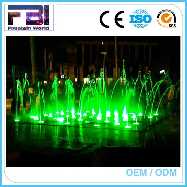 2020 New Dry Floor Mist Foggy Fountain Led Light Fountain Project in Nigeria