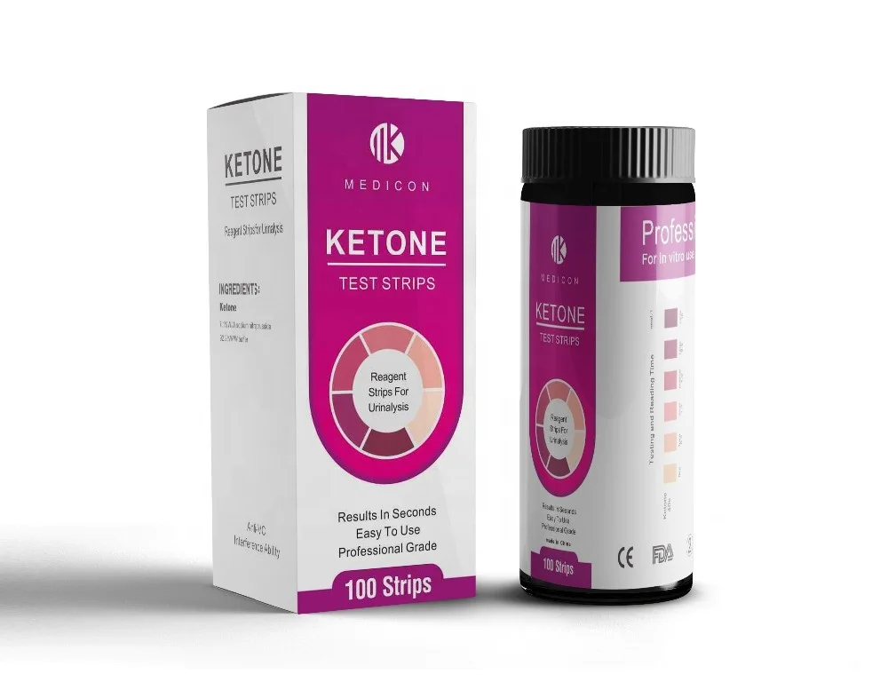 Hot sale urine  ketone strips lose weight monitor keto strips, ketone test strips Tiras de cetona para monitor