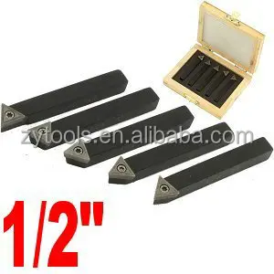 5 PC INDEXABLE CARBIDE TURNING TOOL SETS AR AL BR BL E inserts
