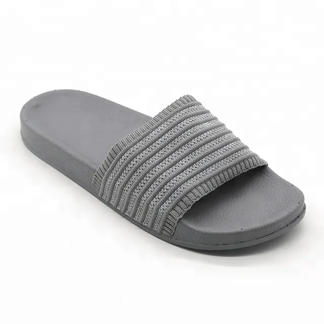 Fashion Fly Weaving Sandals Non-slip OEM Logo Plastic Indoor Outdoor Unisex Cheap Women Men Slide Slippers