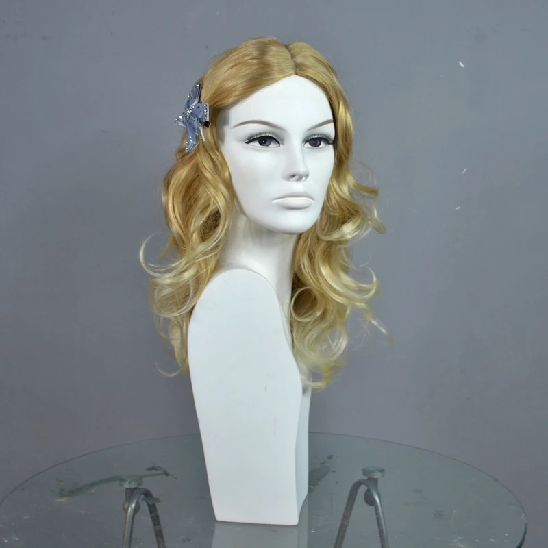 Realistic women head dummy mannequin for wigs display